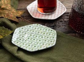 Sunrise Porcelain Tea Plate 12 cm Green