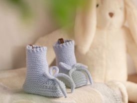 Natural Baby Socks 6-12 Age Blue