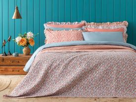 Lovely Florets Double Person Multi-Purposed Quilt 200x220 cm Pink