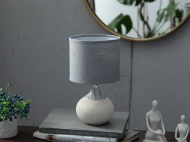 Melani Ceramic Lamp Shade 18x18x31.5 Cm Gray