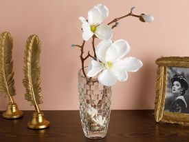 Magnolia Bundle Single Artificial Flower 18x27x52 Cm Cream