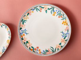 Flower Spree Porcelain Service Plate 25 cm White