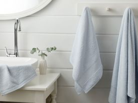 Pure Bath Towel.100x150 Cm Blue