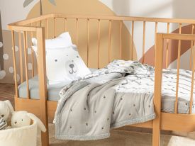 Puffy Bee Polyestere Baby Blanket 75x120 Cm Gray