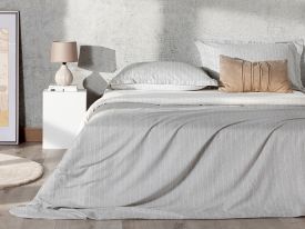 Gentle Double Person Duvet Cover Set 200x220 Cm Gray