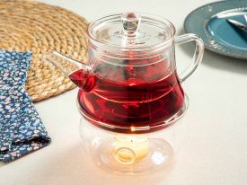 Sahara Glass Teapot Warmer 12.9x9.6 cm Transparent