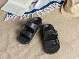 Comfort Slippers Sandals 42 Black