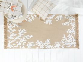 Coral Weaved Rug 80x150 Cm Beige