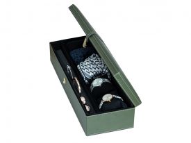 Adela Leather Jewelry Box 40x14x9.5 Cm Green