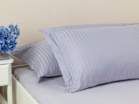 Crystal Silky Twill 2 Set Pillowcase 50x70 Cm Blue