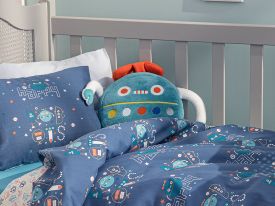 Happy Robots Decoratice Pillow 32x25 Green