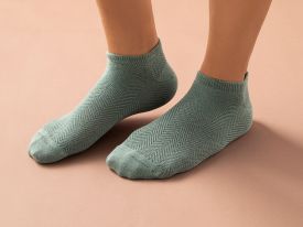 Arbre Cotton Women Ankle Socks 36-40 Green