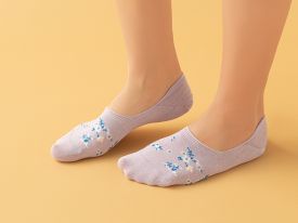 Emma Cotton Women Single Ballet Socks 36-40 Lilac