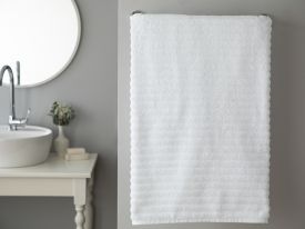 Dalgalı Yumuşak Dokulu Wave Bath Towel 90 Ml White