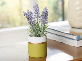 Lavender SeaMLess Vazolu Artificial Flower 28x29x9 Cm Green