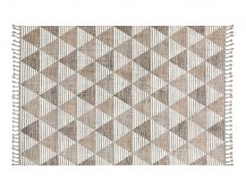 Modest Grid Weaved Carpet 120x180 Cm Gray