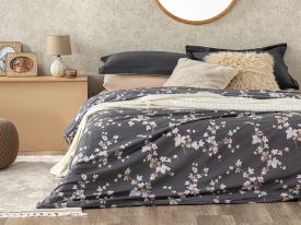 Autumn Ivy Cottony For One Person Duvet Cover Anthracite