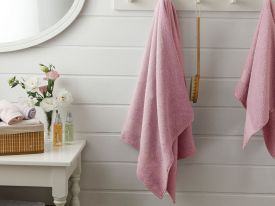 Pure Basic Bath Towel 70x140 Cm Light Dusty Rose