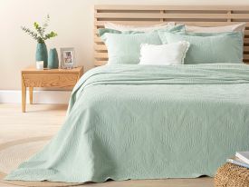 King Size Bed Quilt Set 260x280 Cm Celadon