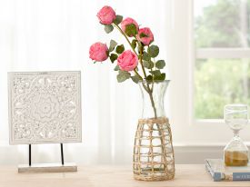 Rose Bouquet Single Artificial Flower 60x90x3 Cm Pink