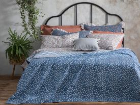 Sunrose King Size Multi-Purposed Quilt 240x220 cm Blue