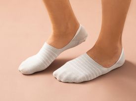 Fleur Cotton Women Ballet Socks 36-40 Gray