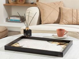 Decorative Tray 31x46 Cm Brown
