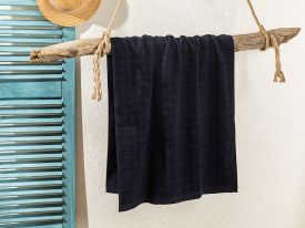 Jacquard Beach Towel 70x140 Cm Navy Blue