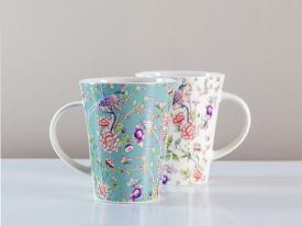 Alessa New Cup 2 Pieces 350 ML White - Green