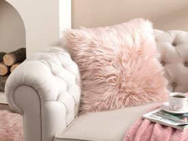 Jade Plush Cushion Cover 45x45 Cm Powder