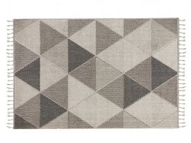 Calvina Bukle Dokuma Carpet 120x180 Cm Cream-Gray