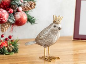 Shiny Bird Decorative Object 13.7x5.7x13.7 Cm Gold
