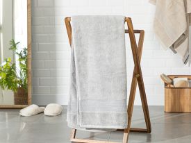 Deluxe Cotton Bath Towel 70x140 Cm Gray