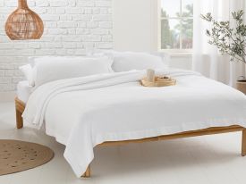 Muslin For One Person Bed Quilt Set 180 Cm White