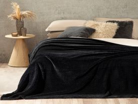 Puffy Double Person Blanket Black