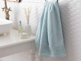 Lace Stripes Laced Face Towel 50x80 Cm