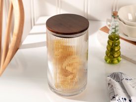 Cassidy Glass Storage Jar Transparent