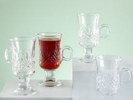Noa Glass 4 Set Tea Cup 175 ML Transparent