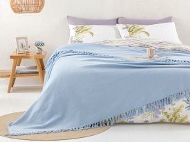 Crimped Weaved Double Person Bed Cover 240x260 Cm