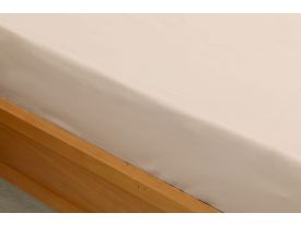 Plain Cotton Bed Sheet Double Size 240x260 Cm Coffee Foam