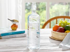 Marti Glass Bottle 10.9x10.9x9.2 Cm Transparent