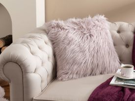 Jade Plush Cushion Cover 45x45 Cm Light Damson