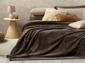 Puffy Double Person Blanket 200X220 Cm Brown