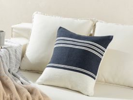 Weaved Cushion Cover moneta Dark Blue