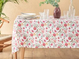 Polycotton Fringed Table Cloth 150x220 Cm Colored