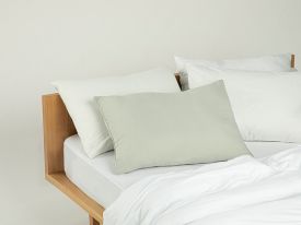 Soft Crinkle Microfiber Pillow 50x70 cm Gray