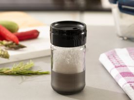 Jaden Glass Salt Shaker Anthracite