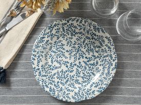 Zebra Porcelain Service Plate 26 Cm Blue