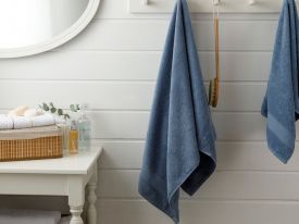 Pure Basic Bath Towel 70x140 Cm Dark Blue