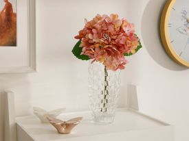 Hydrangea Fabric Artificial Flower 33 Cm Dark Pink